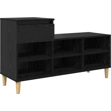 Armoire à chaussures - Meuble à chaussures avec tiroir Chêne noir 102 x 36 x 60 cm fr6990 - Maison La Vie (1/5)