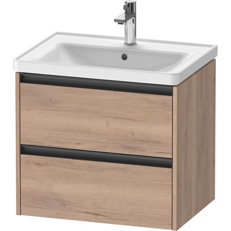 Duravit Ketho.2 Waschtischunterbau wandhängend, 2 Schubkästen,