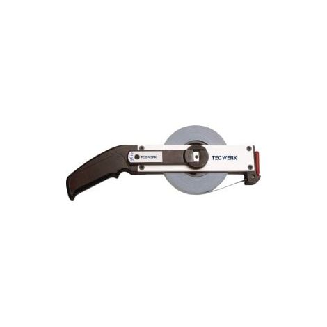 Cinta  métrica  de  marco  L.50m  ancho  de  cinta  13mm  Acm  EG  II  Alu.blanco  cinta  métrica  de  acero  TECWERK (1/3)