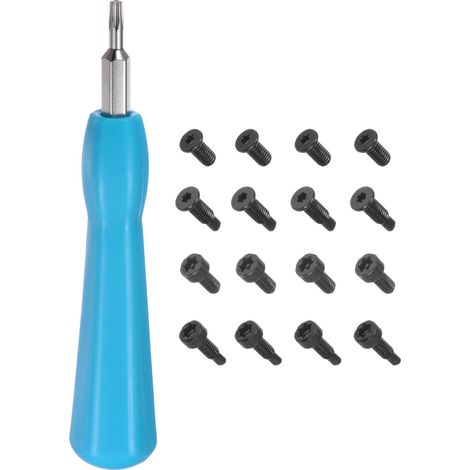 Tournevis Double Extremite Magnetique T6 T15 Torx Bleu (1/5)