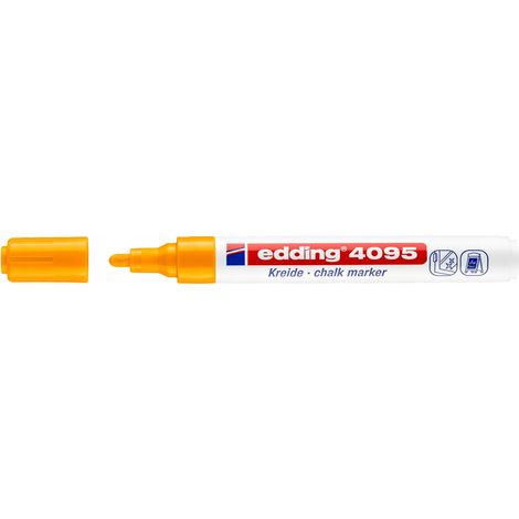 Pennarello a gesso Edding 4095 in vetro 2-3 arancione (1/5)
