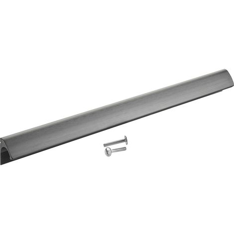 SOTECH Griffleiste Blackline ELEGANCE Aluminium schwarz matt eloxiert (Möbelgriff deckt alte Bohrlöcher ab) BA 320 mm L: 340 mm, 1 Stück (1/5)