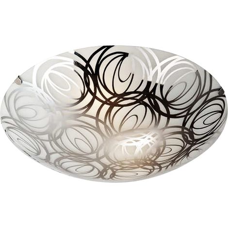 Plafoniera Candellux Silk 13-13071 cromo nero 30cm E27 (1/2)