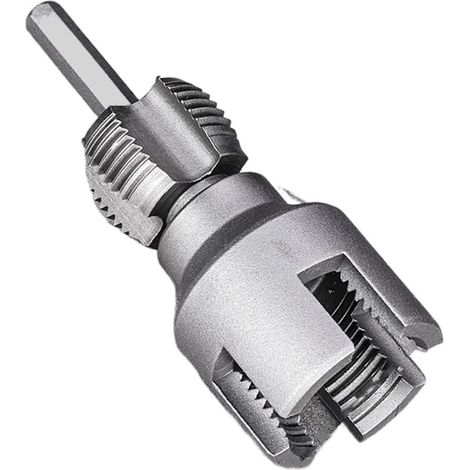 Roscadora de tuberías, abridor de roscas internas para tuberías de agua, herramienta para roscar tuberías, dispositivo eléctrico de doble cabezal, kit de grifo manual para tuberías de agua (1/5)