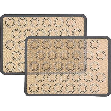 Tapis de cuisson pour macarons en silicone, 2 pièces (1/4)