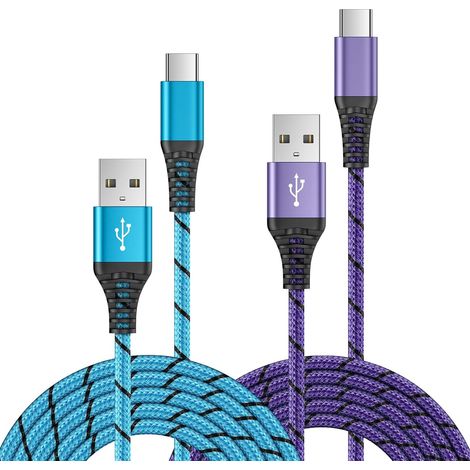 Cable USB C Charge Rapide, [0,9m+1,8m] Cable Chargeur USB C Cordon Type C (1/5)