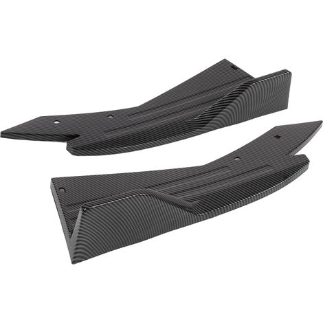 Diffuseur Pare-chocs Lèvre Spoiler Déflecteur Protège-Canard Bandeau Latéral Style Carbone Kit Carrosserie Universel pour Voitures (1/5)