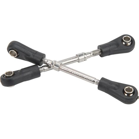 Lot de 2 biellettes de servo RC pour voiture RC ZD Racing 10421 1/10, noir et argent. (1/5)