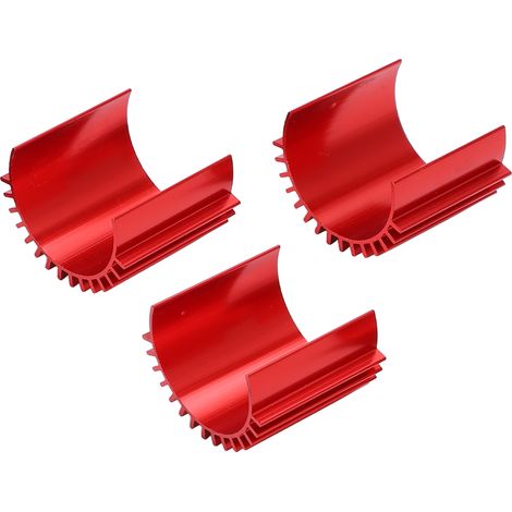 Dissipateur thermique aluminium 3 pièces pour moteur brushless 370, refroidissement voiture RC WPL C14 (1/5)