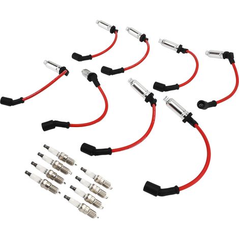 8 câbles d'allumage 48322R en métal et silicone, compatibles avec les modèles Express 1500, 2500 et 3500. (1/5)