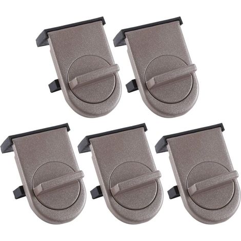Lot de 5 verrous de fenêtre, butée de fenêtre coulissante, verrou de sécurité anti-effraction pour porte coulissante en verre. (1/5)
