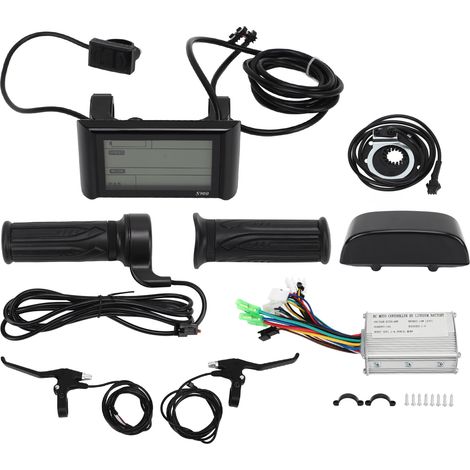 Kit contrôleur moteur 250W 15A 36V/48V avec écran S900 pour vélo électrique, ensemble complet pièces VAE, compatible 250W moteur, affichage numérique cyclisme. (1/5)
