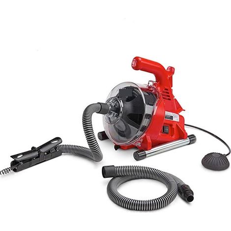 Machine de dragage de tuyaux d'égout électrique, auto-alimentation, toilettes, cuisine, 19-28MM, machine de nettoyage de tuyaux, drague de drainage, 120 (1/5)
