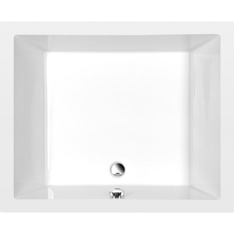 DEEP Rectangle Shower Tray avec Support. Cadre 110x90x26cm, Blanc (1/5)