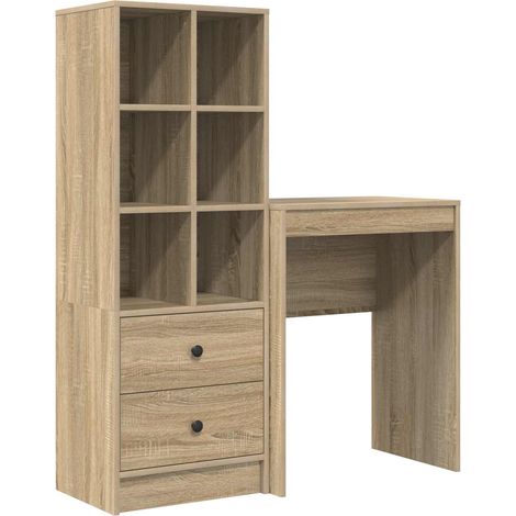 Maison Exclusive - Schreibtisch mit Schubladen mit Regal 2 pcs So