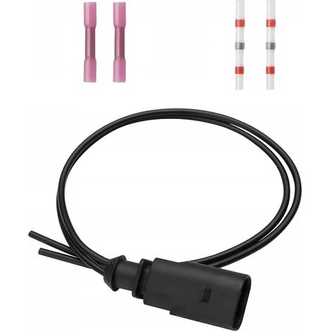 Connecteur de faisceau de câbles étanche à 2 broches 1J0973802 - Kit de réparation pour capteur de température ABS ESP - Borne de raccordement électrique pour A4 A6 A8 Q5 Q7 Golf (1/5)