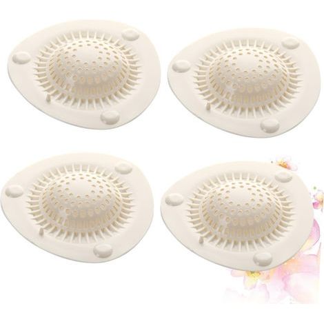 4 pièces Filtre Vidange Silicone avec Ventouse Couvercle Drain Sol Anti-cheveux pour Évier Cuisine et Salle de Bain Bouchon Stopper Drainage Pratique (1/5)