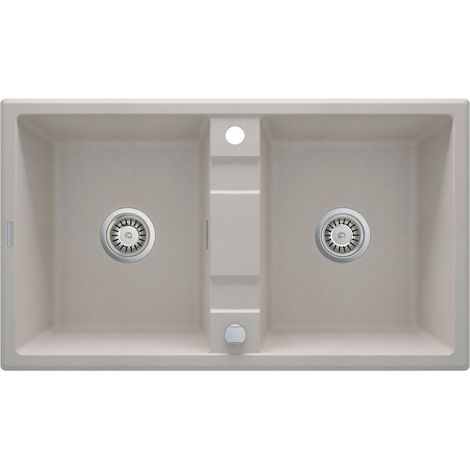 deante ZQE5203 Fregadero de granito de dos cubetas