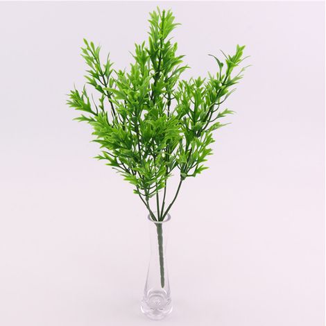 Branche de chrysanthèmes artificiels, tige de verdure simulée pour composition florale, mariage et décoration intérieure (1/5)
