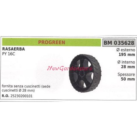 Ruota PROGREEN rasaerba tosaerba tagliaerba PY 16C 035628