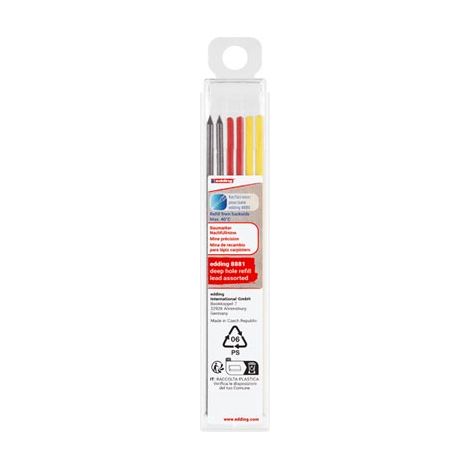 Mine Assorties Pour Porte-Mine De Precision 8881 Set De 6 Edding