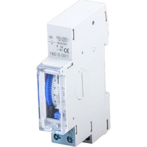 royaluxe -Minuterie industrielle 220 (V) 24 hes modèle opaque avec minuterie mécanique à pile