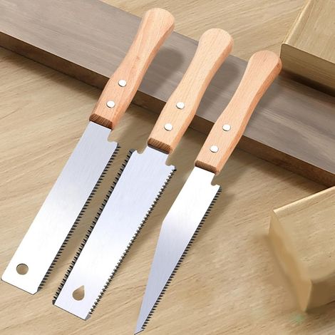 Scie À Main Japonaise - Lame En Acier Flexible De 30 Cm - Coupe À Ras - Poignée En Bois - Pour Travail Du Bois Et Branches (1/5)