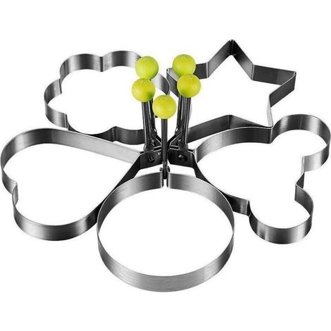 Shapes Fried Egg Mold Egg Ring Mold Pancake Mold Egg Mold SUS304 Stainless Steel Kitchen Tool - Fei Yu (1/5)