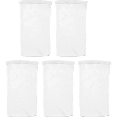 Accessoires de piscine (5 pièces) Chaussettes de skimmer de piscine (5 à 50 pièces) - Filtres à mailles fines réutilisables Accessoires de nettoyage en nylon pour panier de skimmer (1/5)