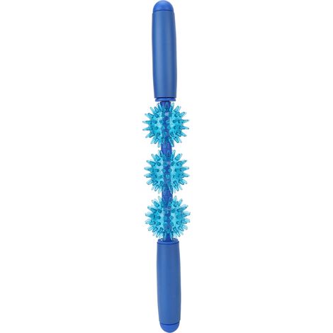 Bâton de Massage avec 3 Balles, Rouleau Fascial à 360° pour Étirement Musculaire et Détente (1/5)