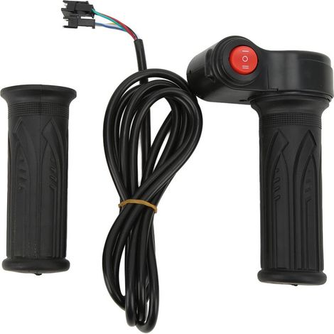 Levier d'accélérateur rotatif à trois vitesses réglables (basse, moyenne et haute), fonctionnant de 12 V à 99 V, et comprenant un bouton convient aux motos tout-terrain et aux véhicules électriques. (1/5)