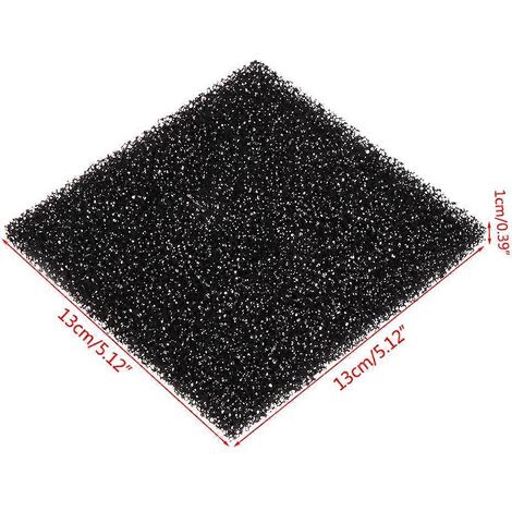Lot de 5 supports de filtration pour aquarium : mousse de remplacement à charbon actif. (1/4)