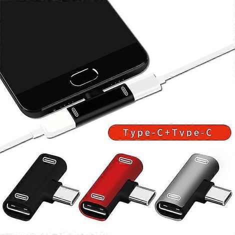 Répartiteur USB-C 2 en 1, câble USB-C mâle vers double câble USB-C femelle, chargeur pour casque (1/3)