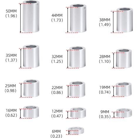 Jeu de 13 rondelles d'axe de roue, diamètre intérieur 1 pouce, diamètre extérieur 1-1/2 pouce, convient aux motos Harley-Davidson, un paquet. (1/4)