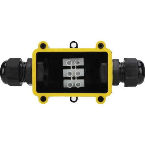 Wasserdichte Kunststoff-Anschlussdose M686, schwarz, zweipolig, IP68, für LED-Straßenbeleuchtung (1/5)
