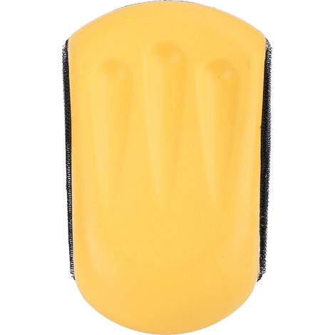 Schleifklotz, weicher PU-Schaum-Schleifklotz, elastisch, Klettverschluss, mittlere Größe, ergonomisches Handschleifwerkzeug zum Polieren von Holz, Schleifschwämme (5 Zoll 125 mm)