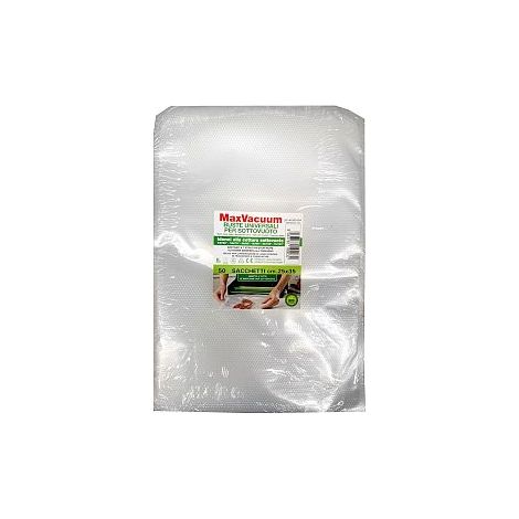 BUSTE PER ALIMENTI SOTTOVUOTO IN CONFEZIONE DA 50PZ 25X35 CM