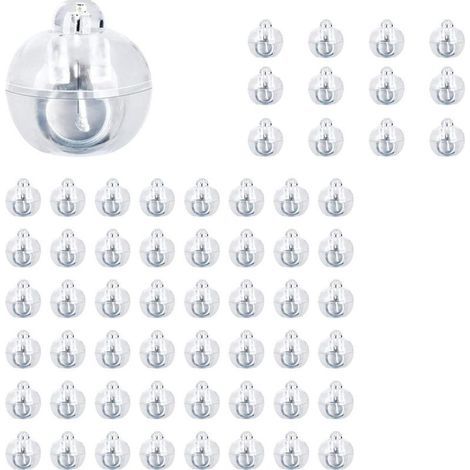60 guirlandes lumineuses LED en forme de ballon, pour une utilisation intérieure et extérieure, fêtes, événements, divertissements, anniversaires, mariages, Halloween, Noël (jaunes) (1/5)