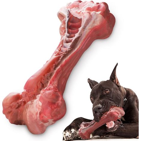 Un jouet à mâcher indestructible pour grands chiens, un jouet durable pour le nettoyage des dents, un jouet interactif en caoutchouc naturel. (1/3)