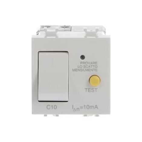 Interruttore automatico differenziale 1p+n, c10, 10 ma, 3 ka abb chiara 2csk1308ch (1/4)