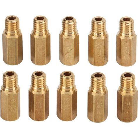 10 pièces de kit de gicleur principal de carburateur en métal pour Keihin FCR MX, PWK, PWM, PE, PJ 155‑178 (1/4)
