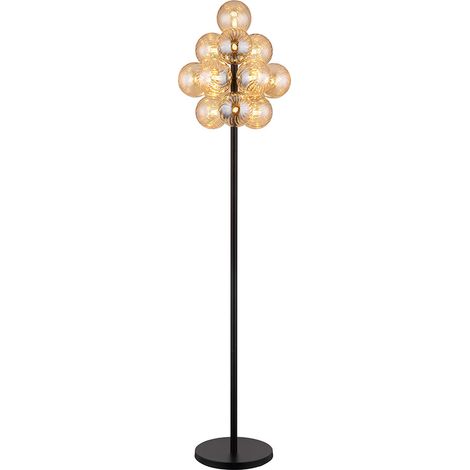 Globo - tischlampe - CONOR - bernstein - glas - Ø 40cm - G9 - (1/5)