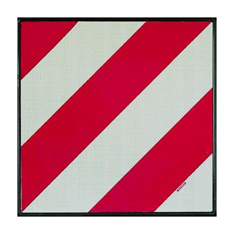 Placa V20 homologada. Señalización carga obligatoria 50x50cm en aluminio