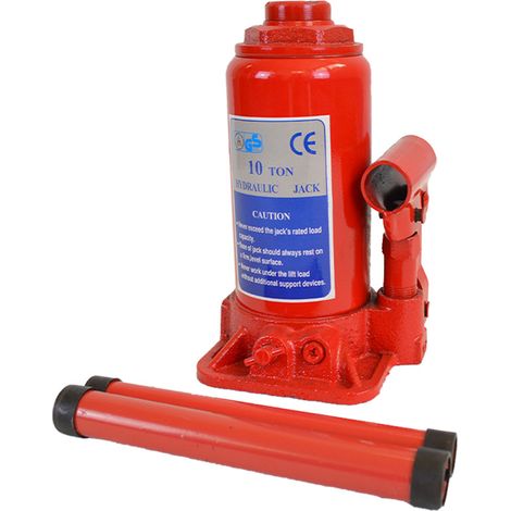 Cric auto crick sollevatore idraulico martinetto a bottiglia 10000 kg 10 T TON (1/2)