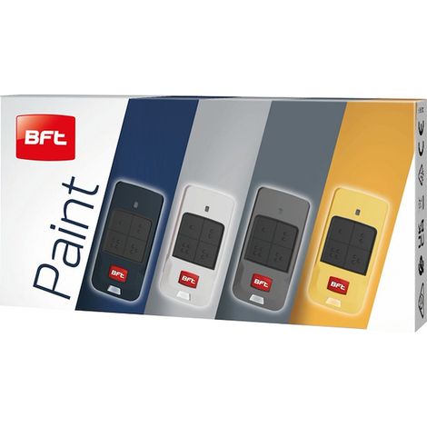 Émetteur 4 canaux - bft mitto cool c4 - 433.92 mhz - pack de 4 couleurs - bft n999802