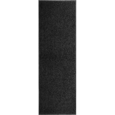 Paillasson lavable, noir, 60 x 180 cm (1/5)