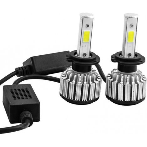 Trade Shop - Paar Lampen 4s Scheinwerfer H4 6000K LED 28W Glühbirnen Ersatzteile Auto Camper Licht -