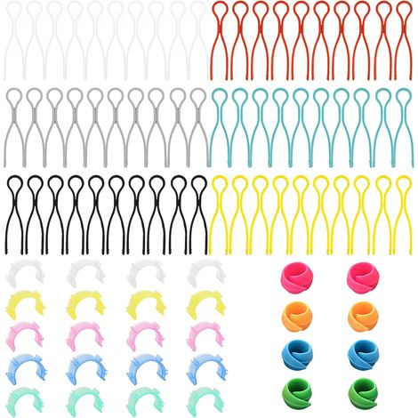 Pinces de Canette 88 Pièces Porte Canette de Couture Clips de Porte-Canette en Plastique Support Canette de Fil Couture Colorés Hugger de Bobine de Fil pour Accessoires Couture (1/5)