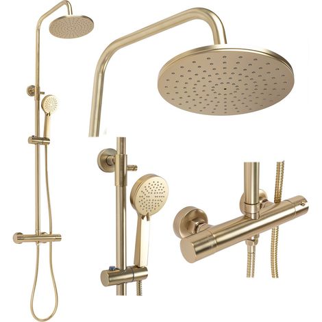Thermostatic Shower Set REA Parot Brush Gold (1/5)