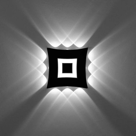 18W Moderne Applique Murale LED Lampe Murale Imperméable IP65 Aluminium Lampe de Mur LED Intérieur Extérieur pour Salle de Bains Salon Chambre à Coucher Couloir Escalier Entrée Porche - lumière Noirhe (1/5)